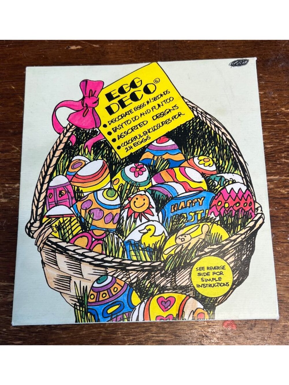 Egg Deco Easter Egg Decorating Kit 1984 Vintage Assorted Religious Designs Japan